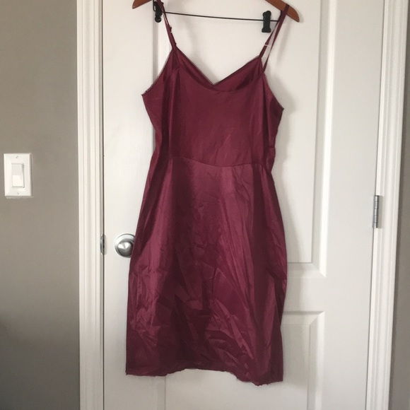 Vintage red slip dress - Picture 2 of 2